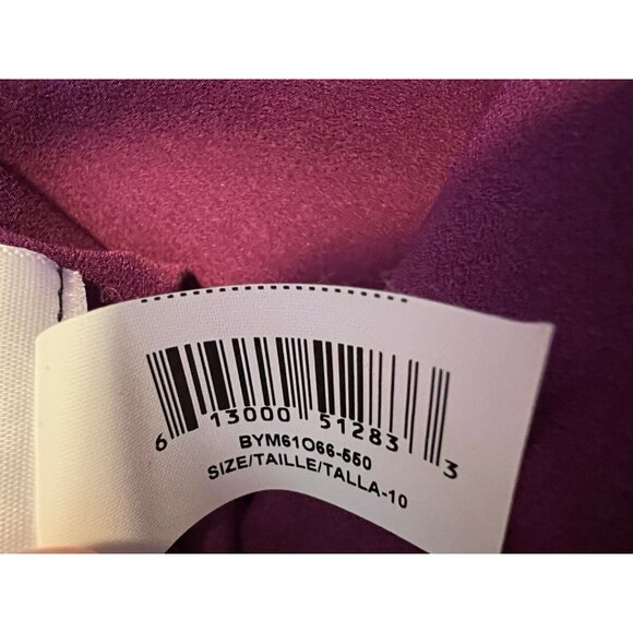 BCBGMAXAZRIA Dress 10 Purple Sheath Wedding Party Cocktails Cruise - Picture 8 of 11